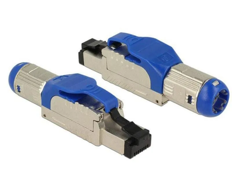 Delock Stecker RJ45 Cat.8 Feldkonfektion, 1 Stück, AWG23-26 Delock Stecker RJ45 Cat.8 Feldkonfektion, 1 Stück, AWG23-26