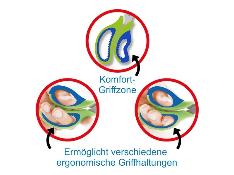 Läufer Kinderschere mit weichem Komfortgriff
