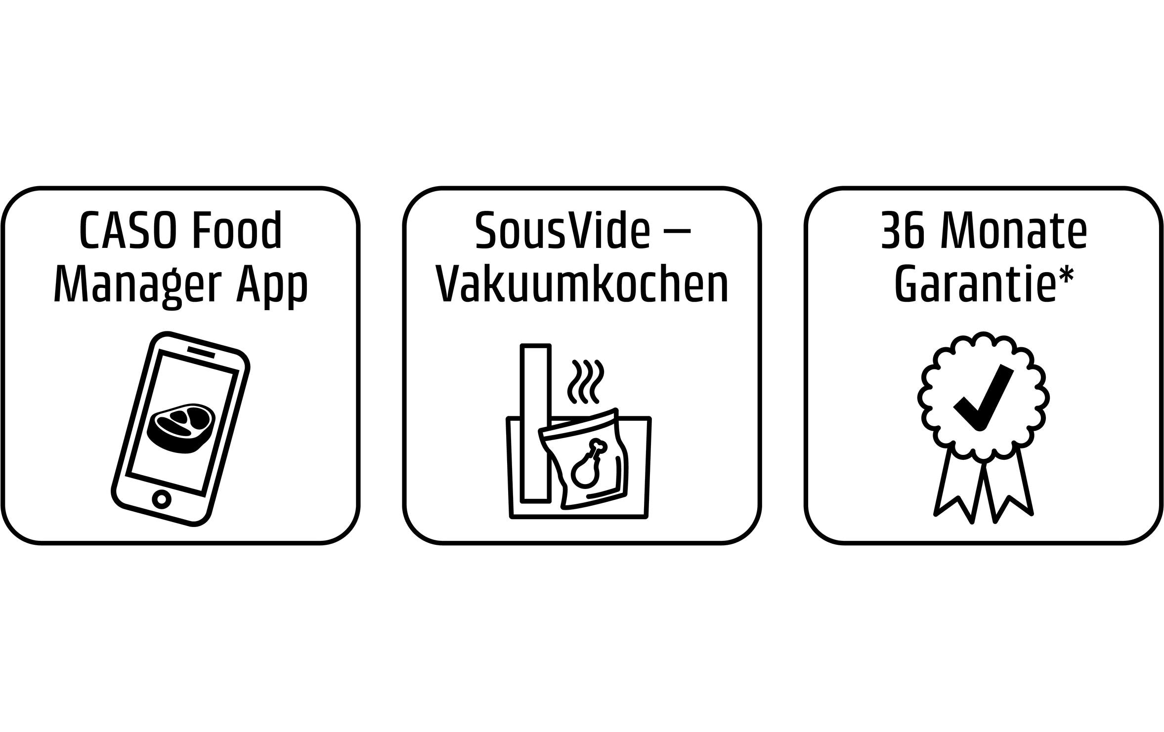 Caso Vakuumiergerät HC 170 Schwarz Caso Vakuumiergerät HC 170 Schwarz