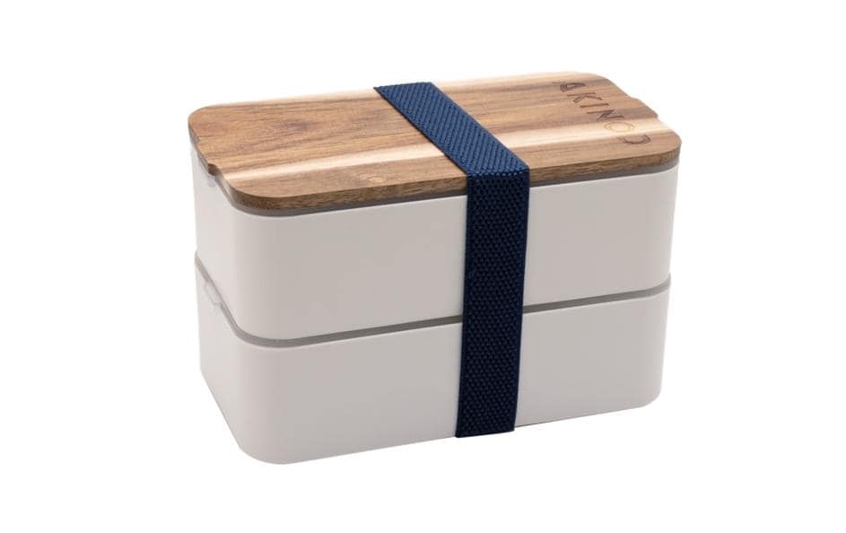 Akinod Bento und Lunchbag 11H58 Weiss