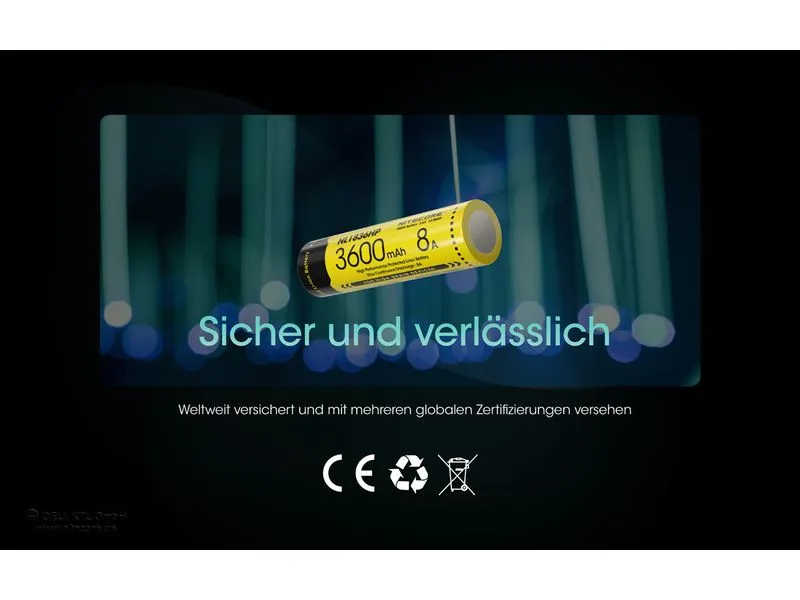 Nitecore Akku Li-Ion Akku Typ 18650 NL1836 HP