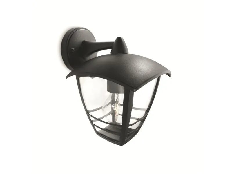 Philips myGarden Wandleuchte Creek, 53W, Schwarz, exkl. LM, hängend Philips myGarden Wandleuchte Creek, 53W, Schwarz, exkl. LM, hängend