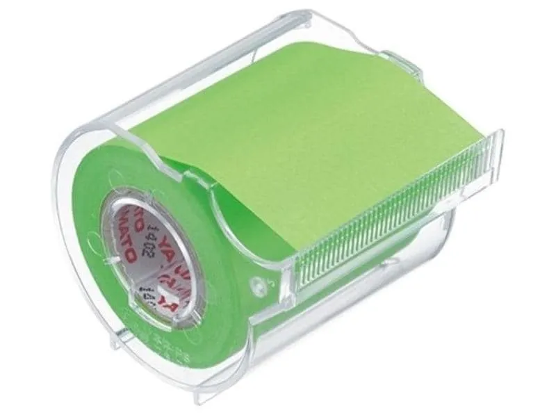 NT Cutter Notizzettel-Dispenser Yamato 5 cm Neongrün, 1 Rolle