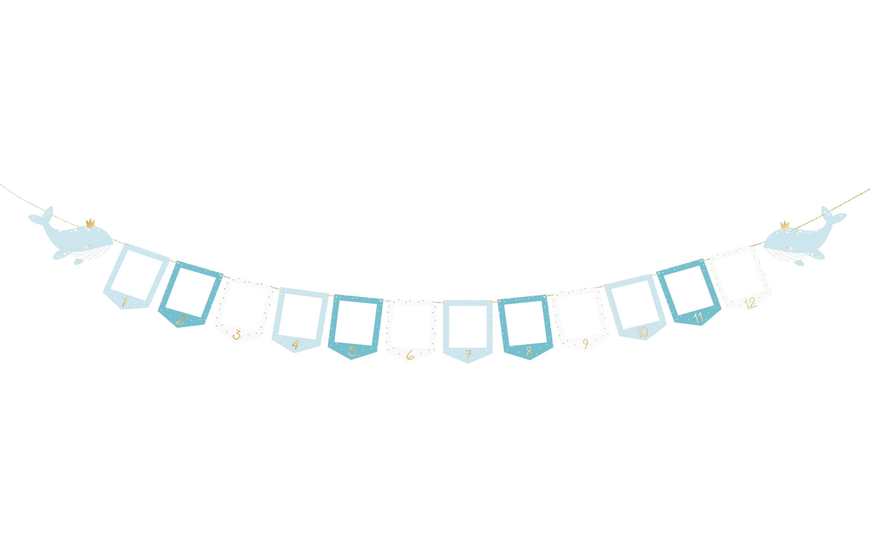 Partydeco Girlande Wal 15 m, Blau Partydeco Girlande Wal 15 m, Blau