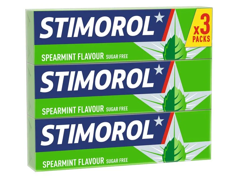 Stimorol Kaugummi Spearmint zuckerfrei 3 x 14 g