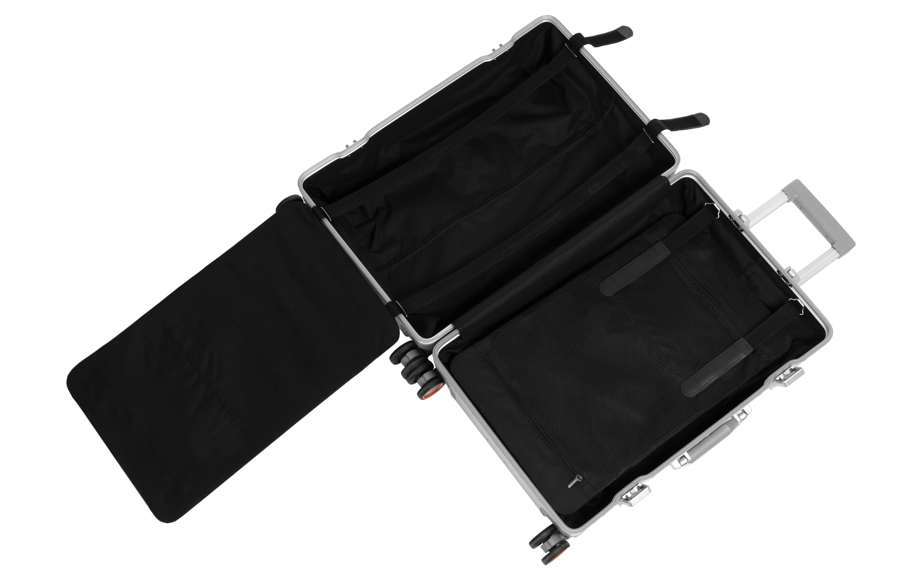 KOOR Reisekoffer Aluminium 40 L, Silber