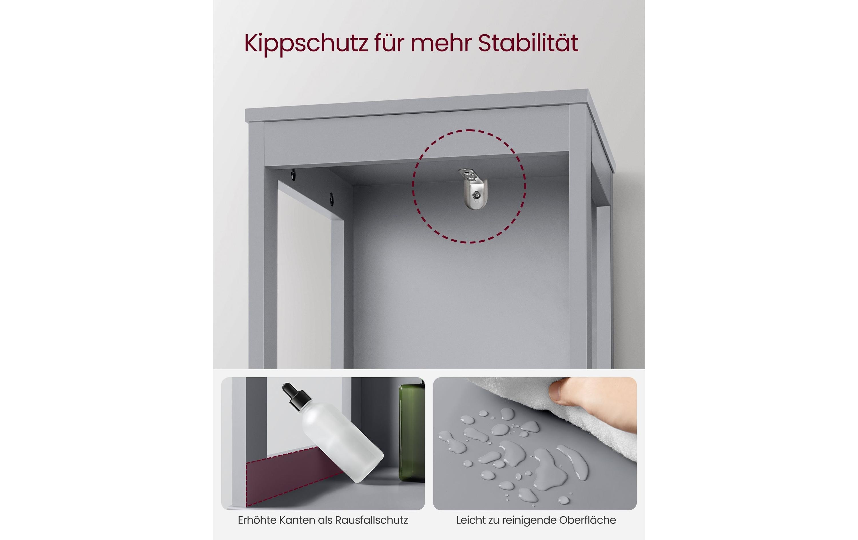 VASAGLE Kommode in Landhausstil 30 x 141.5 cm, Grau VASAGLE Kommode in Landhausstil 30 x 141.5 cm, Grau