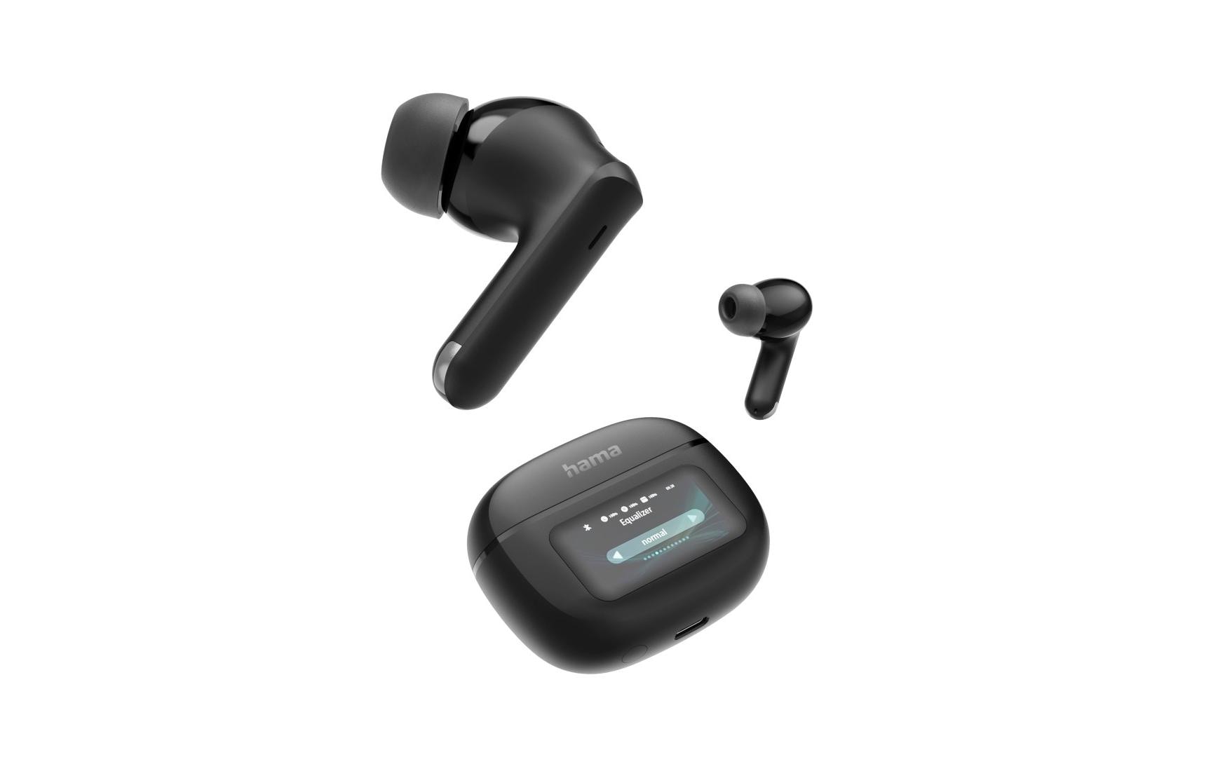 Hama In-Ear-Kopfhörer Spirit Touch ANC mit Display Schwarz