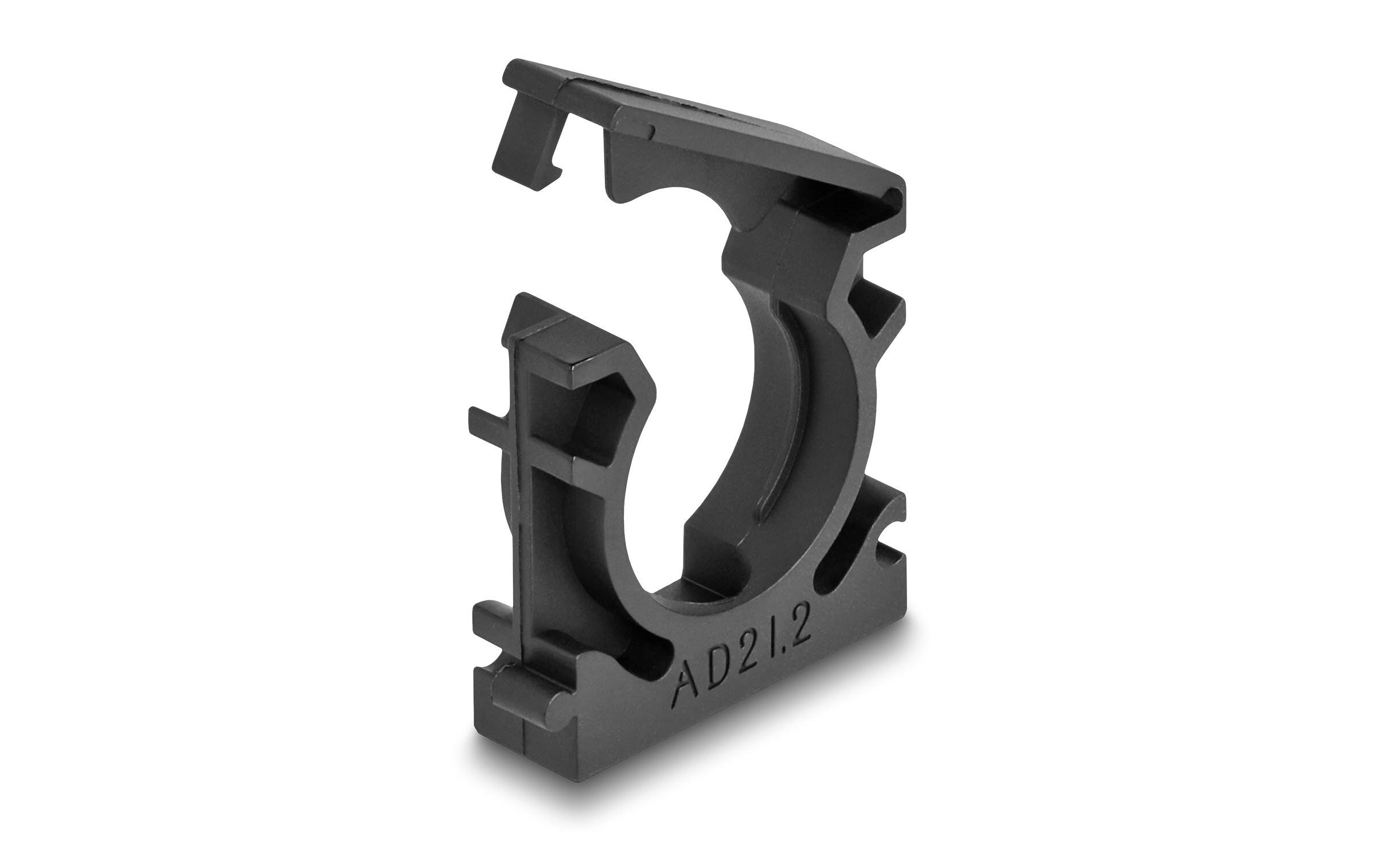 Delock Kabelschlauchhalter 21.2 mm, 4 Stück, Schwarz Delock Kabelschlauchhalter 21.2 mm, 4 Stück, Schwarz