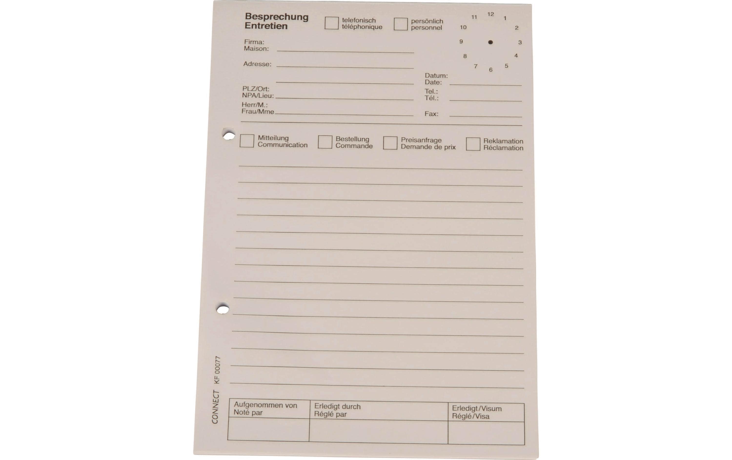 CONNECT Telefonblock A5 weiss CONNECT Telefonblock A5 weiss