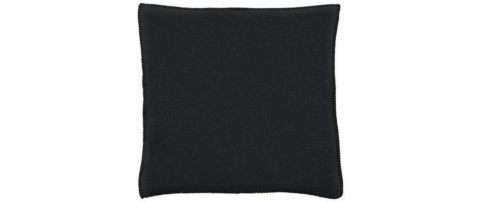 Eskimo Kissen Edelvelours 45 x 45 cm, Schwarz