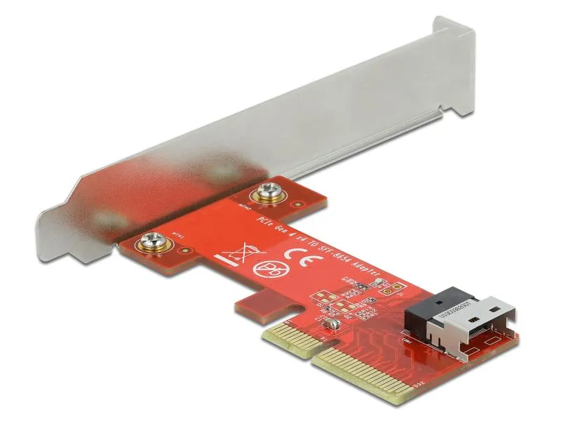 Delock Host Bus Adapter PCI-Ex4v4 - 1x SFF-8654 4i NVMe Delock Host Bus Adapter PCI-Ex4v4 - 1x SFF-8654 4i NVMe