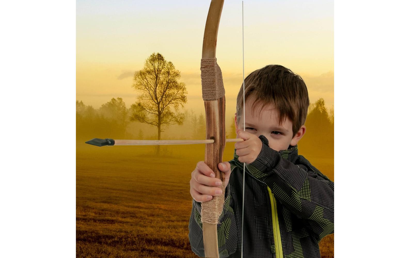 Bogenkönig Holzpfeile mit Gummispitze 20 Stück