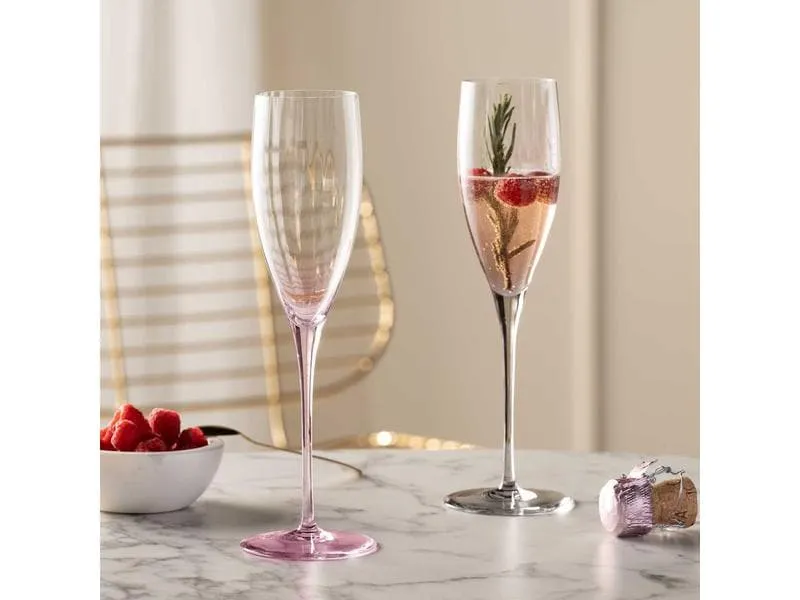 LEONARDO Sektglas Poesia 250 ml, 6 Stück, Rosa