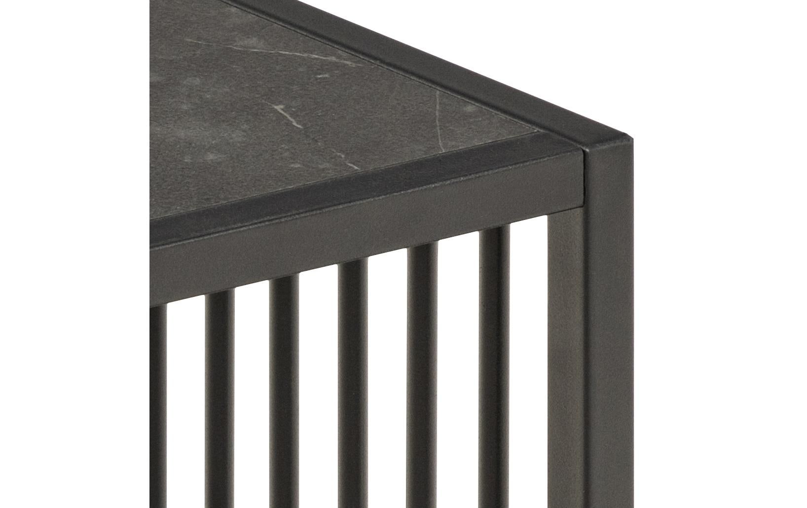 AC Design Beistelltisch Strington 40 x 40 x 42 cm, Schwarz