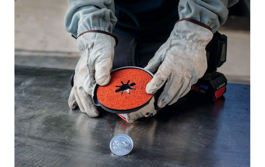 Bosch Professional Fiberscheibe EXPERT R782 X-LOCK, 125 mm, G 36, 25 Stück