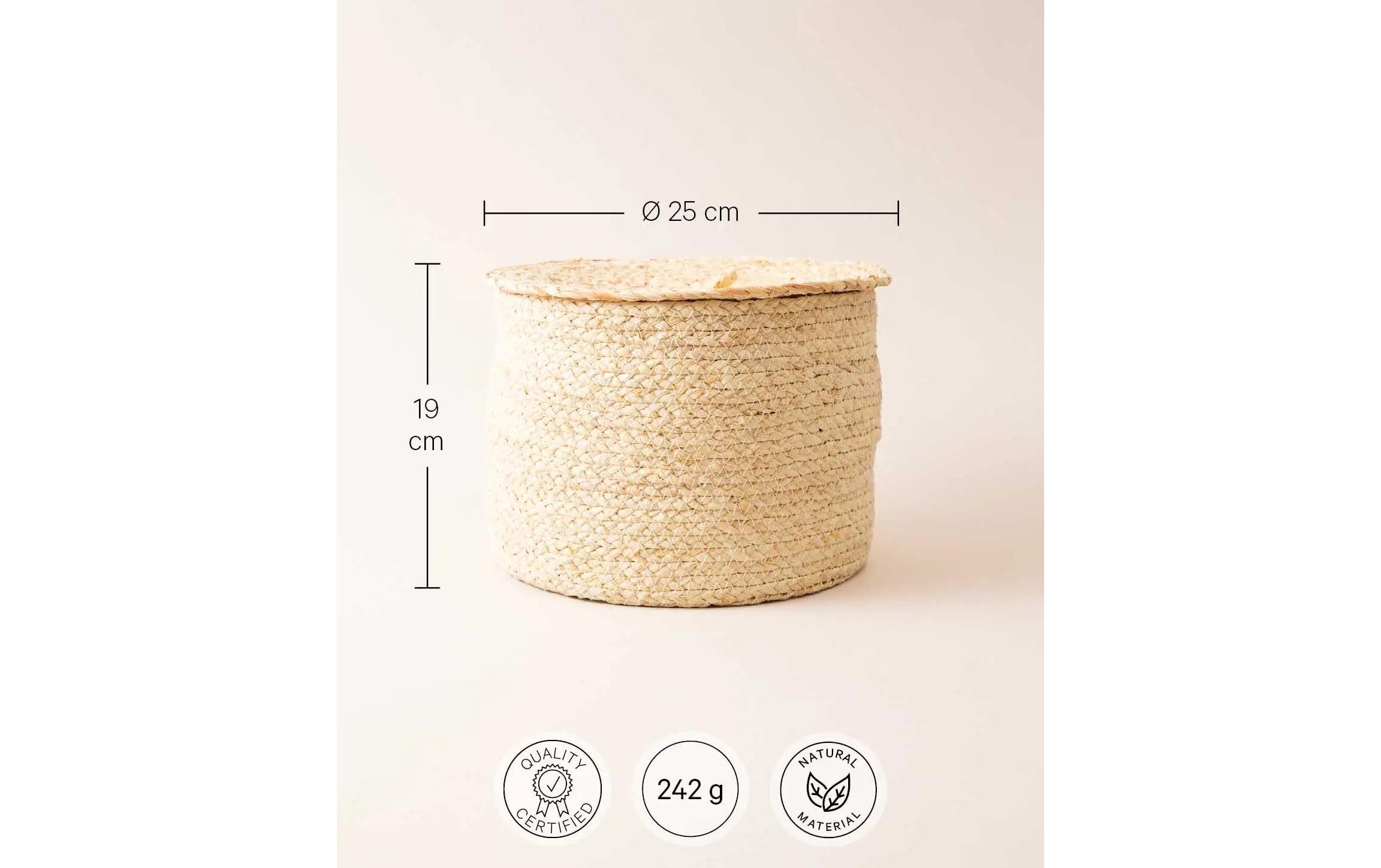 Esmée Korb mit Deckel Durchmesser: 25 cm