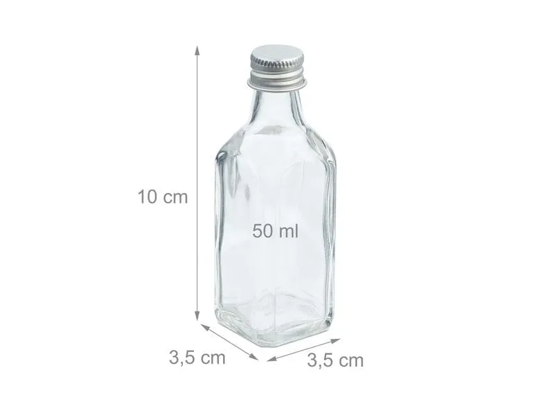 relaxdays Einmachflasche 50 ml, 30 Stück