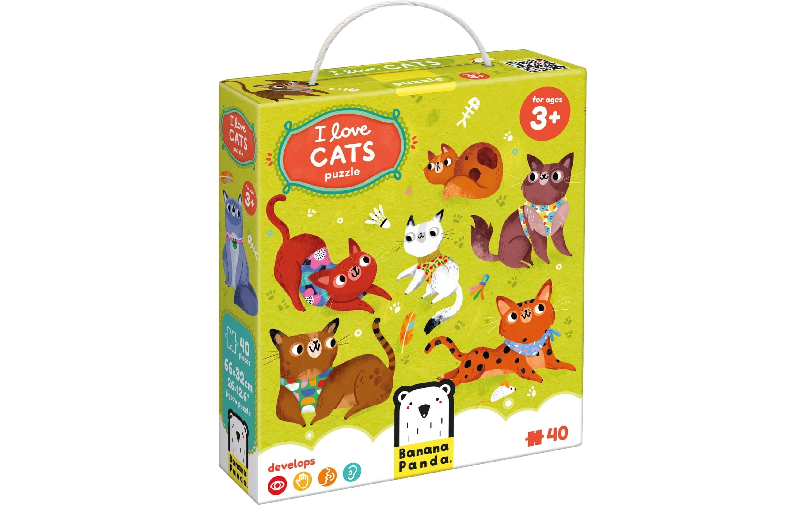 Banana Panda Puzzle Ich liebe Katzen
