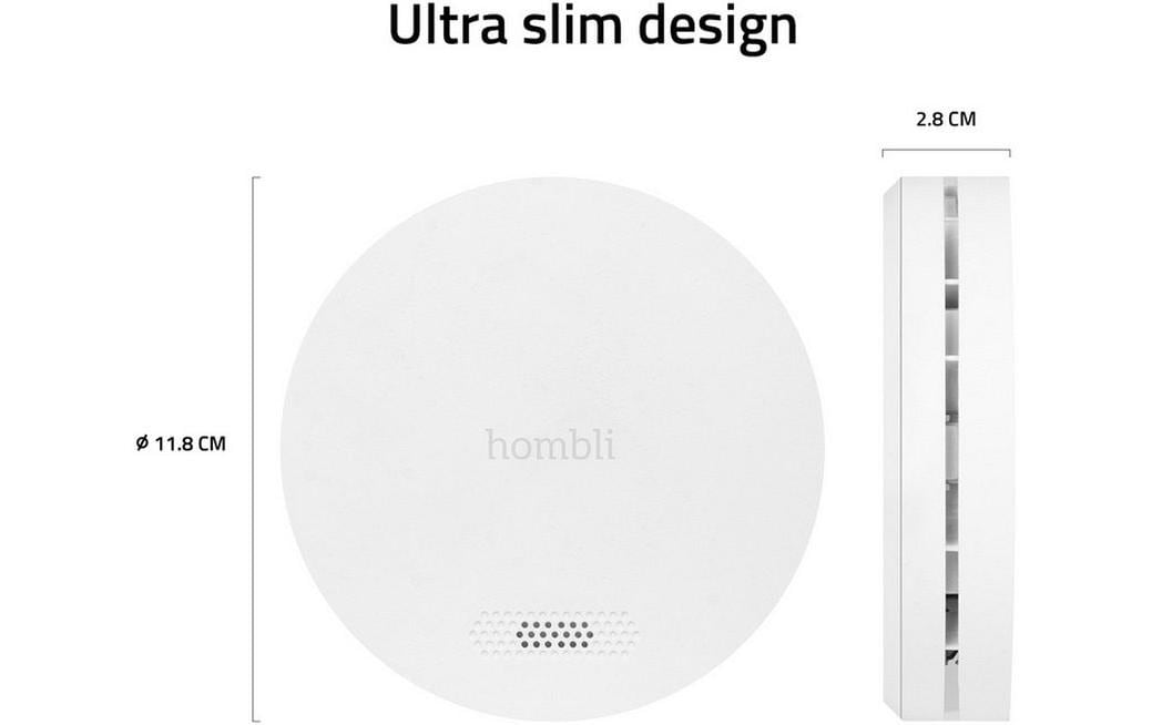 hombli Rauchmelder Smart Smoke Detector, 85 dB, Weiss hombli Rauchmelder Smart Smoke Detector, 85 dB, Weiss