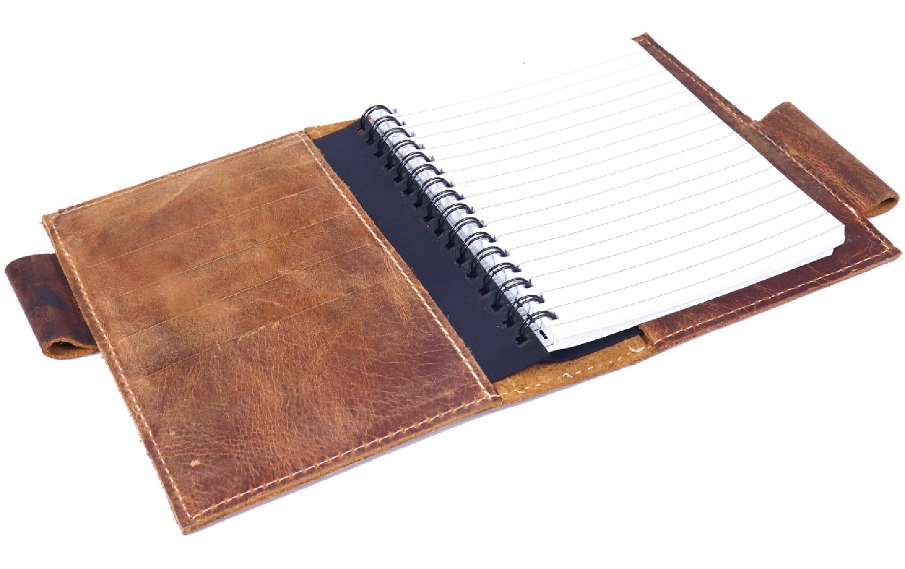 Alpenleder Notizbuch Schiller A5, liniert, Wild Camel