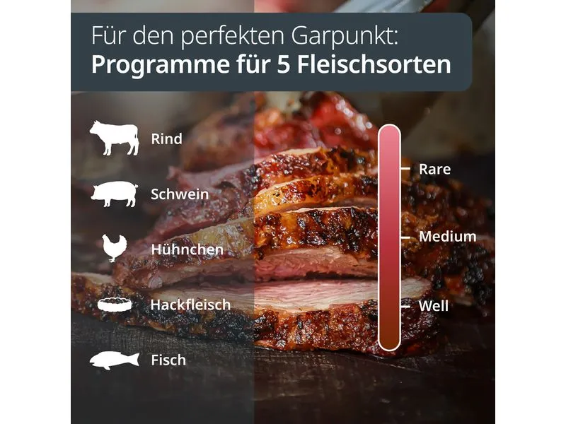 ADE Digitales Braten- und Ofenthermometer Schwarz ADE Digitales Braten- und Ofenthermometer Schwarz