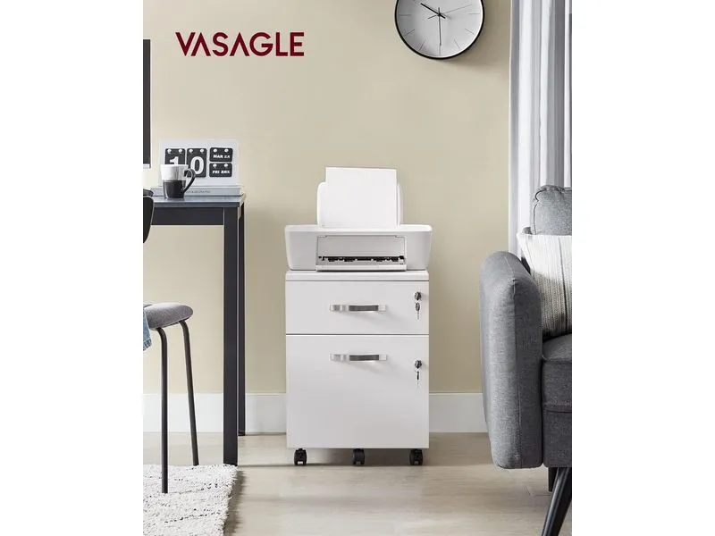 VASAGLE Aktenschrank mit zwei Schubladen