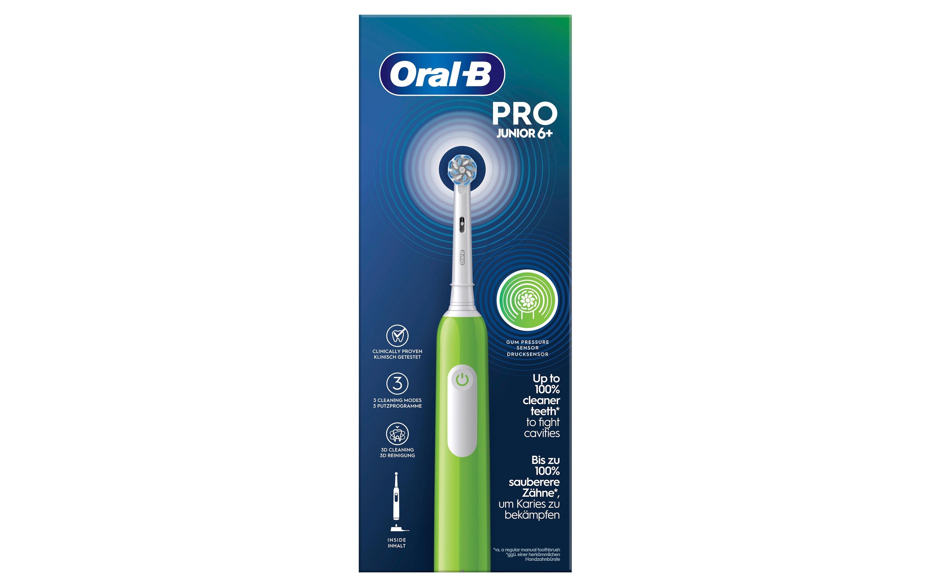 Oral-B Rotationszahnbürste Pro Junior 6+ Grün