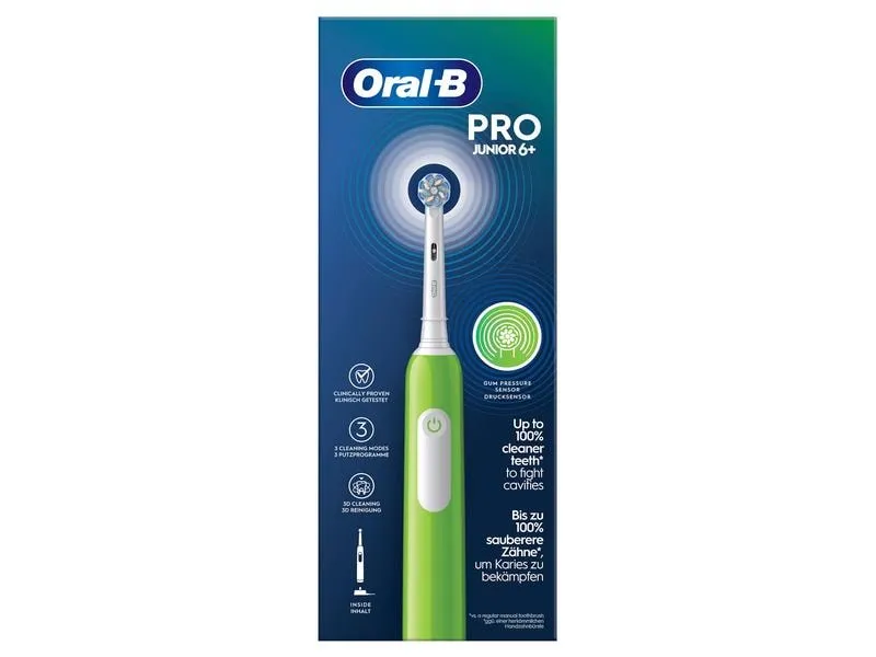Oral-B Rotationszahnbürste Pro Junior 6+ Grün