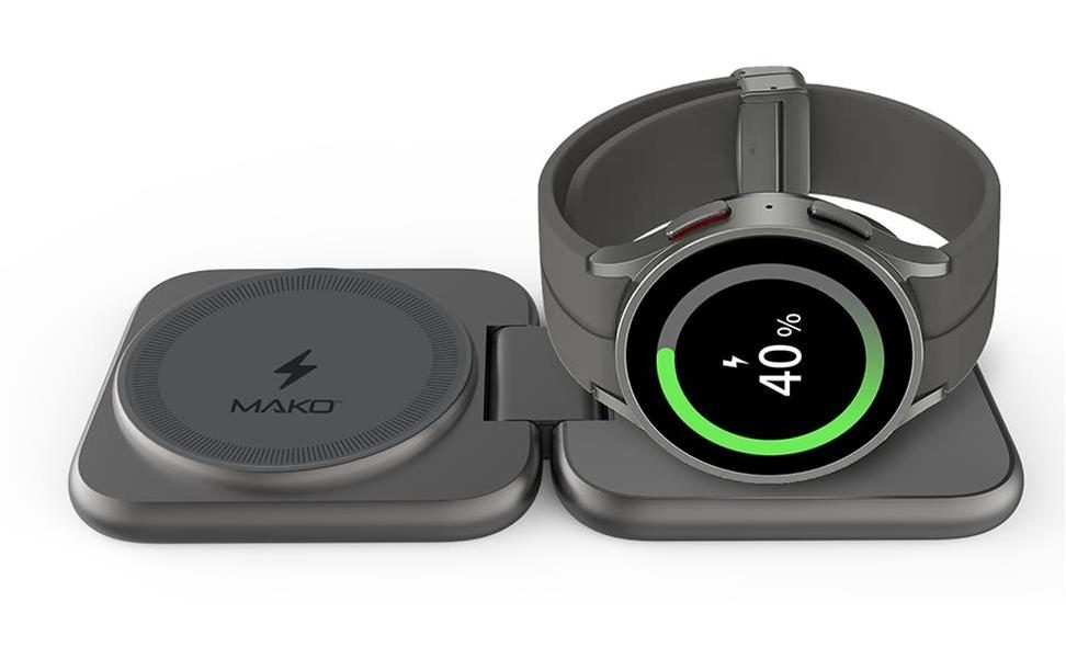 Mako Magnetic Wireless Charger Fold 2-in-1 Samsung