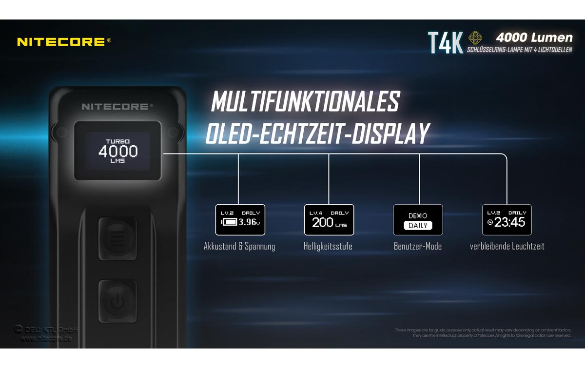 Nitecore Taschenlampe T4K