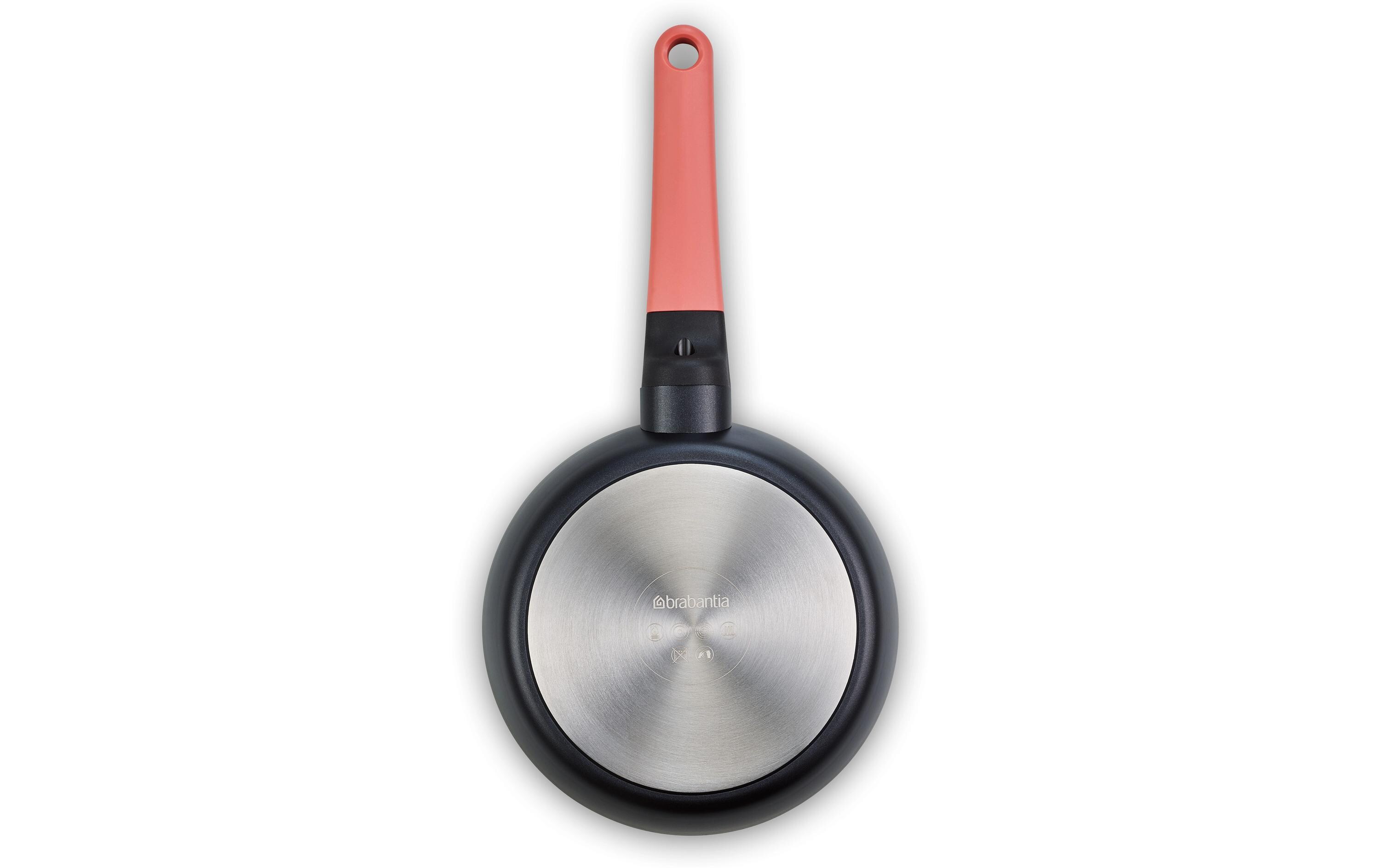Brabantia Bratpfanne Tasty+ 20 cm, Schwarz/Terracotta Pink