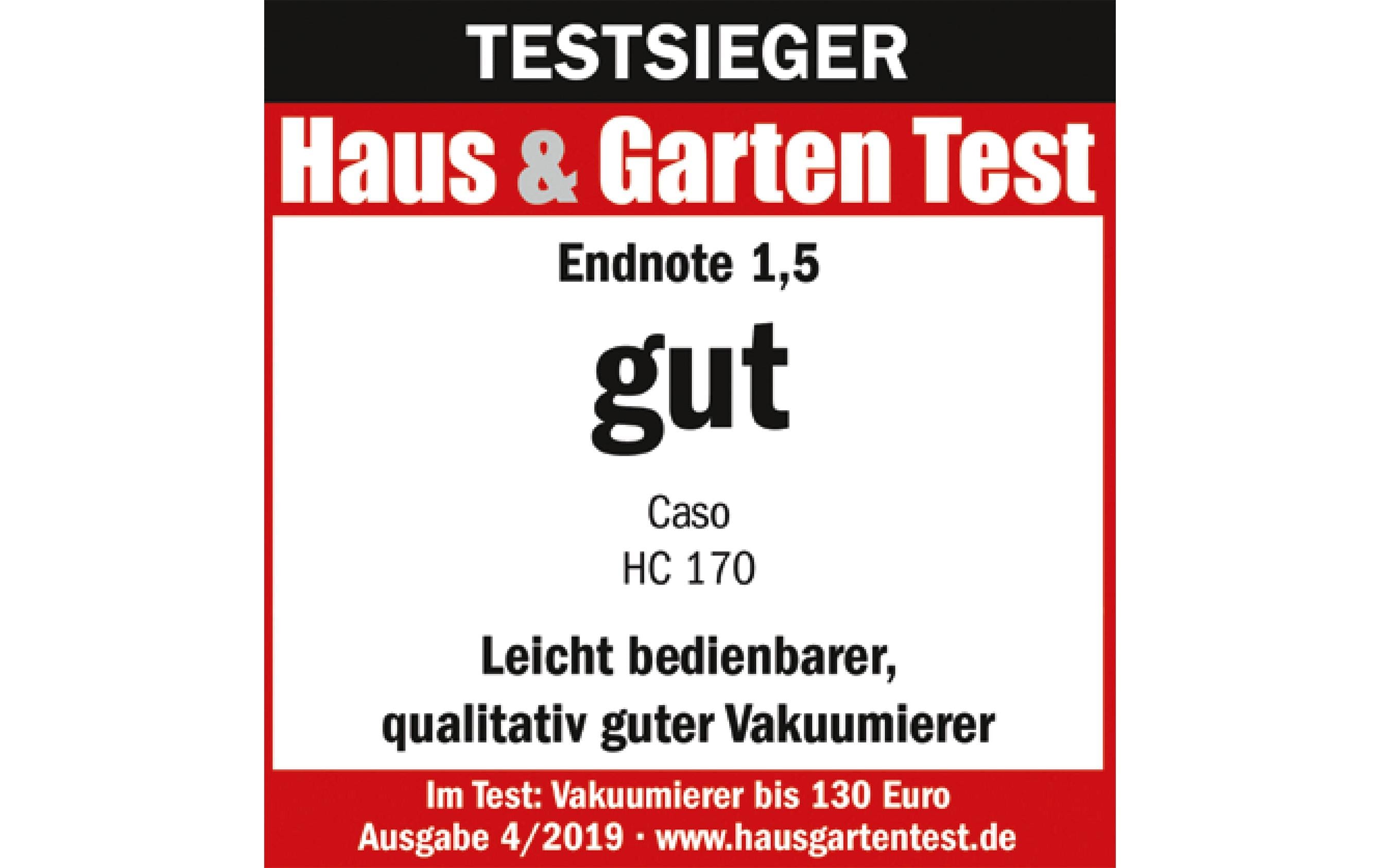 Caso Vakuumiergerät HC 170 Schwarz