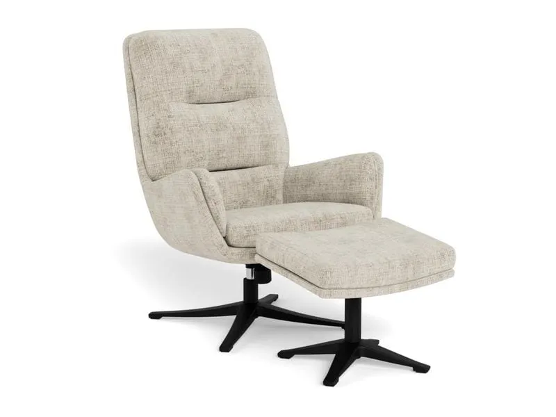AC Design Sessel Suton Recliner mit Hocker Beige AC Design Sessel Suton Recliner mit Hocker Beige