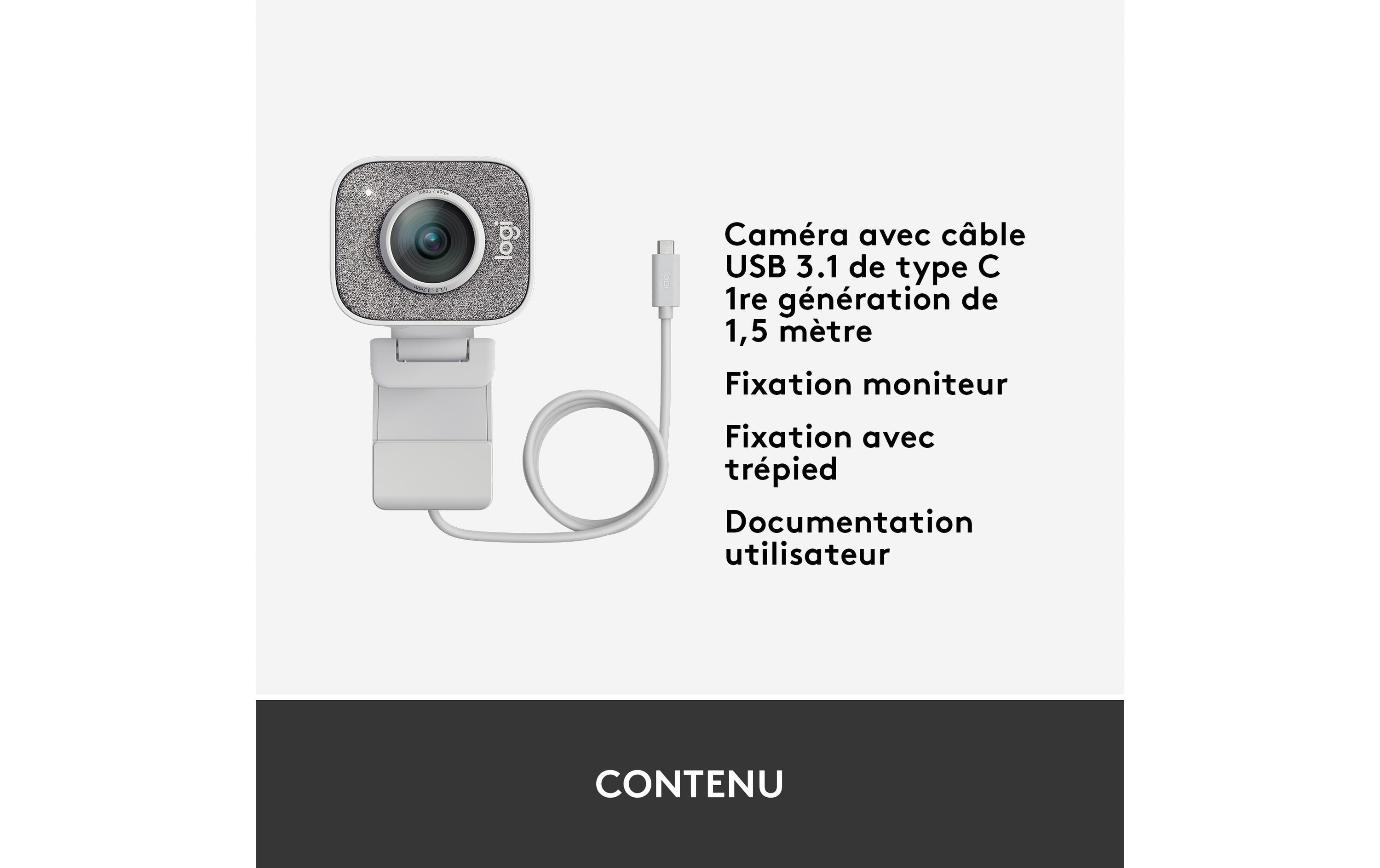 Logitech Webcam StreamCam Weiss