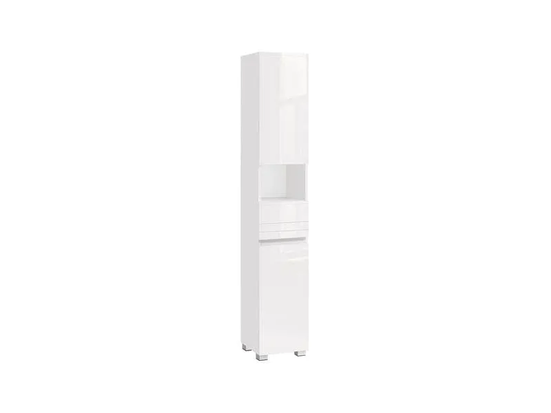 VASAGLE Badezimmerregal Badezimmerschrank 30 x 170 cm, Weiss