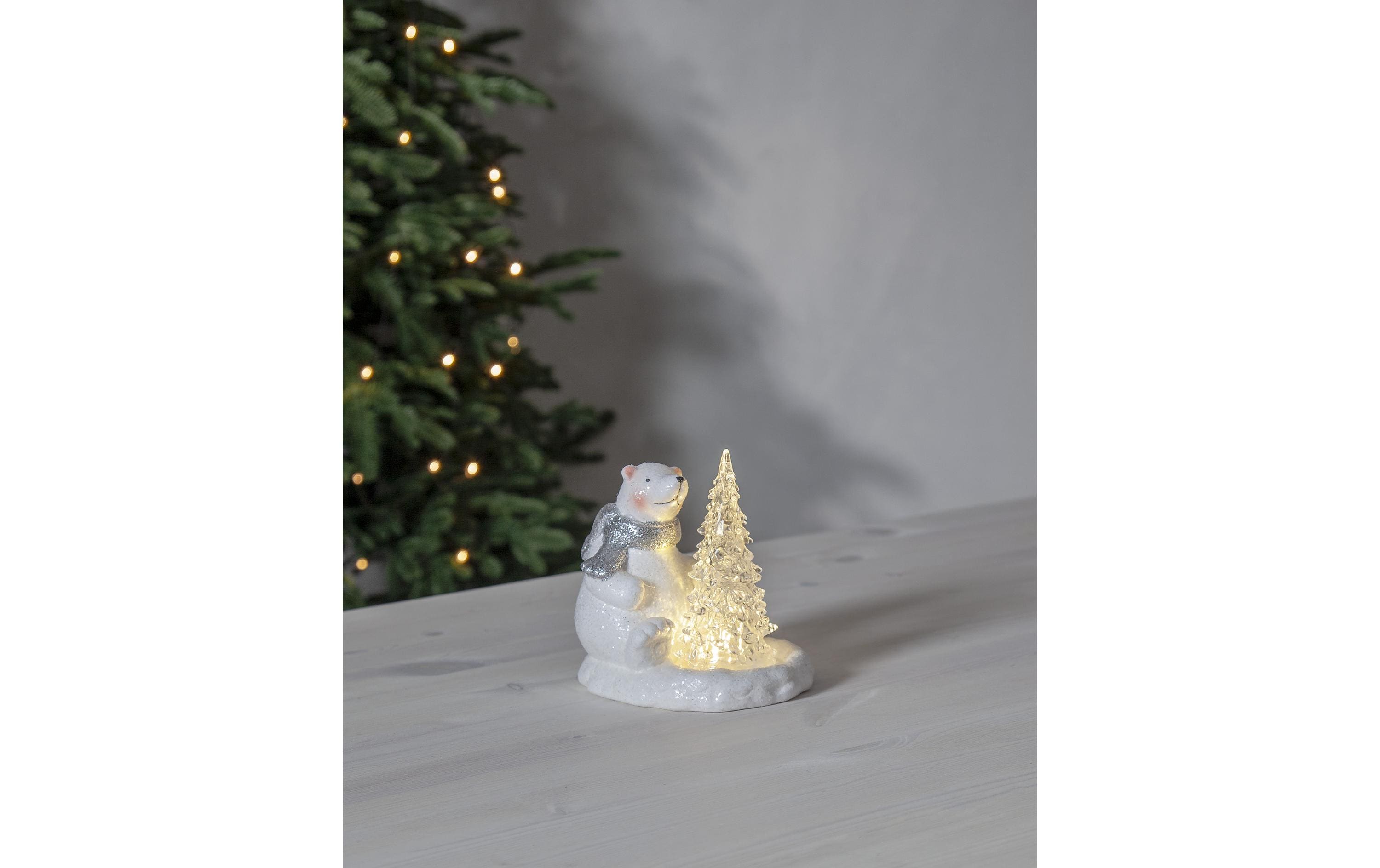 Star Trading LED-Figur Polare, 14 cm, Weiss