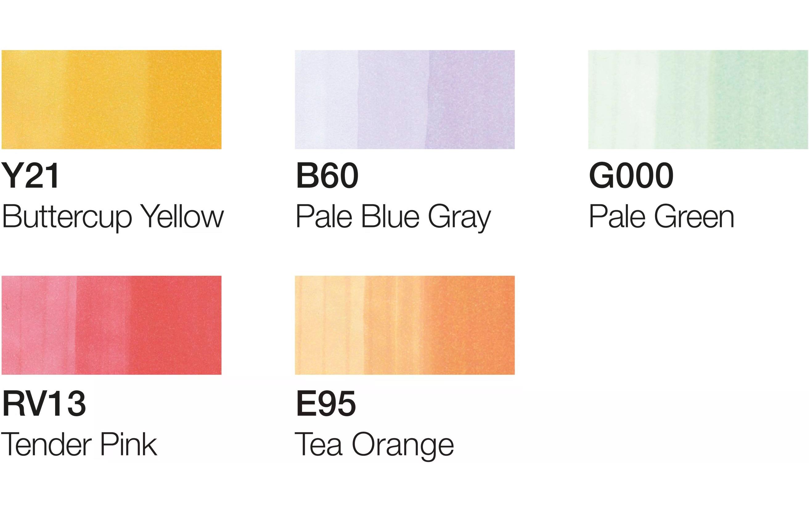 Copic Grafikmarker Ciao 5+1 Set Pastels