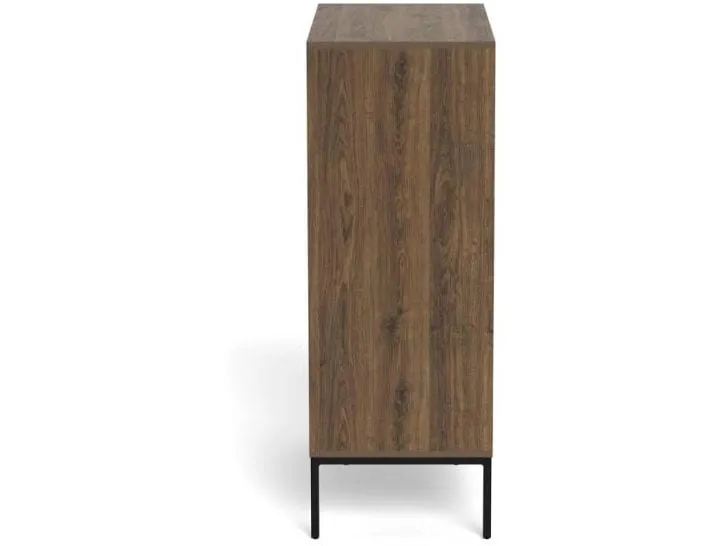 AC Design Kommode Palmdale 80 x 40 x 110 cm, Eiche dunkel