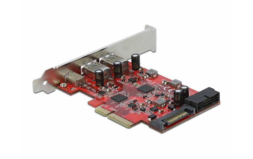 Delock PCI-Express-Karte USB-C / USB-A / intern USB 5 Gbps Delock PCI-Express-Karte USB-C / USB-A / intern USB 5 Gbps