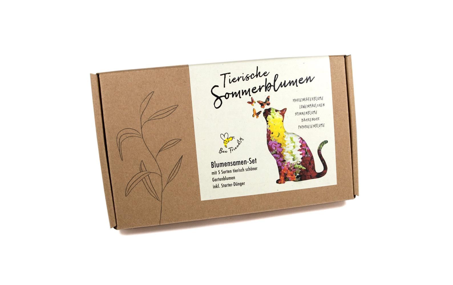 Naturkraftwerk Anzucht Tierische Sommerblumen, 5 Sorten Gartenblumen