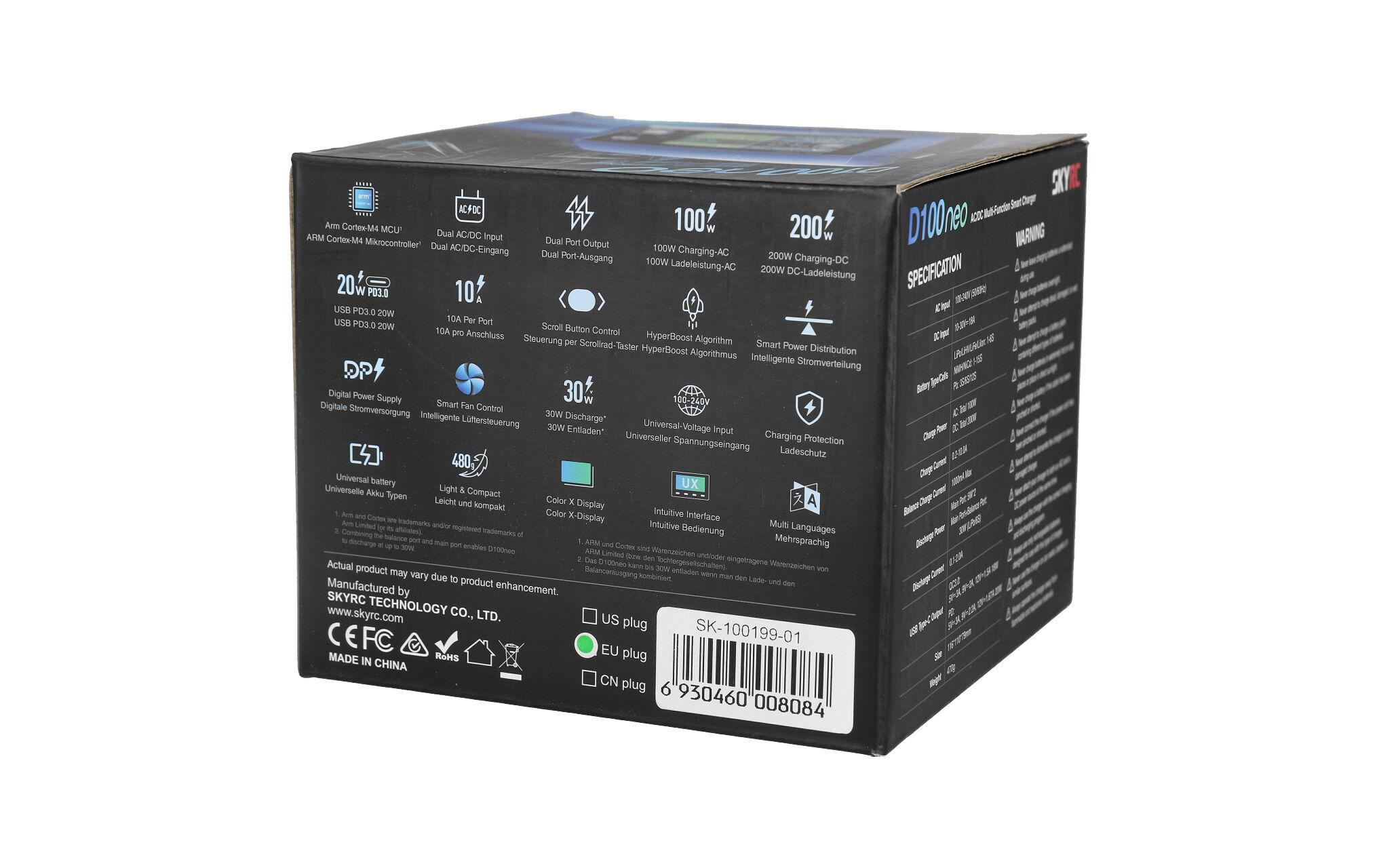 SKYRC Ladegerät D100 Neo 10 A 100 W AC