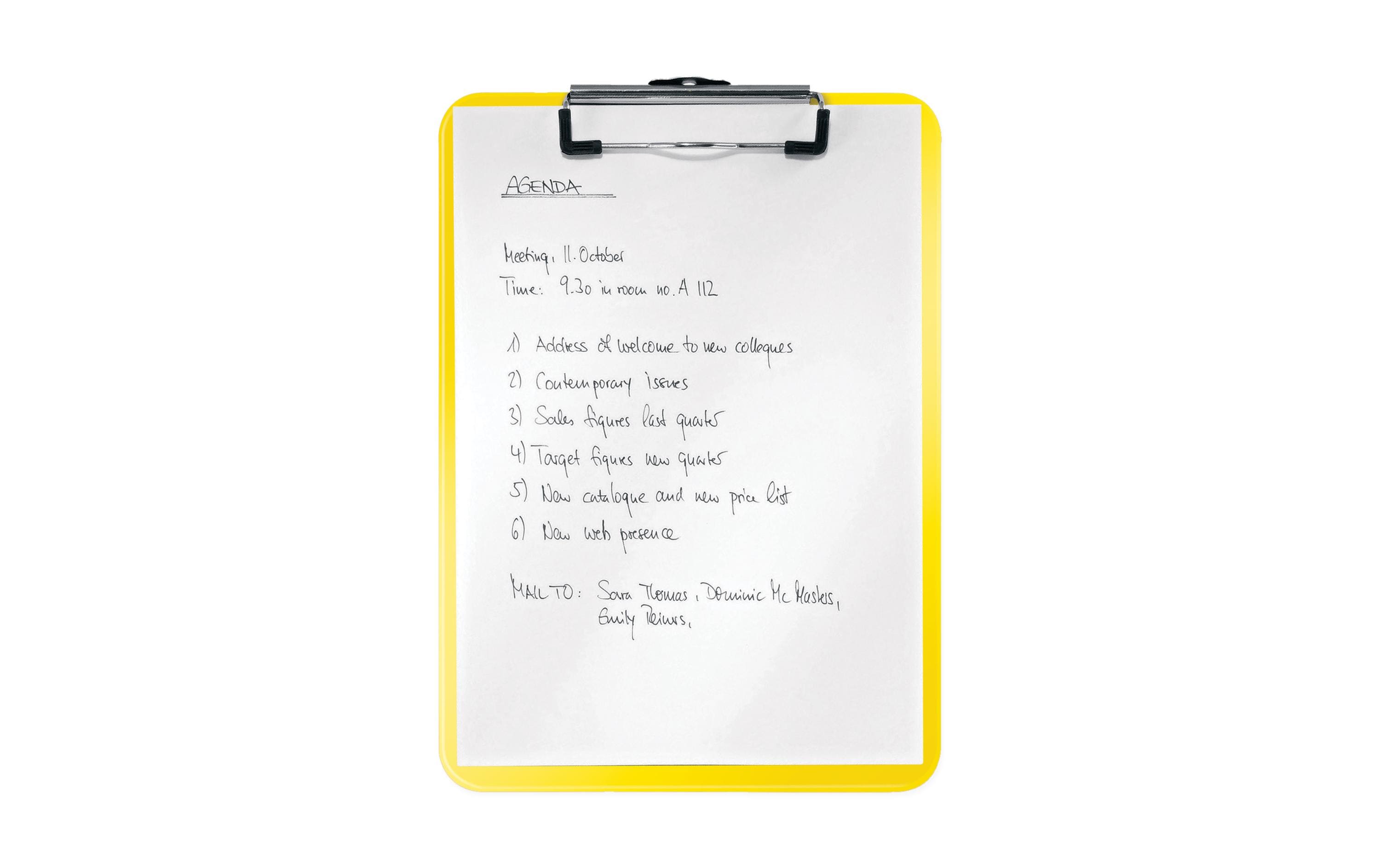 Leitz Dokumentenhalter mit Aufhängeöse WOW Gelb