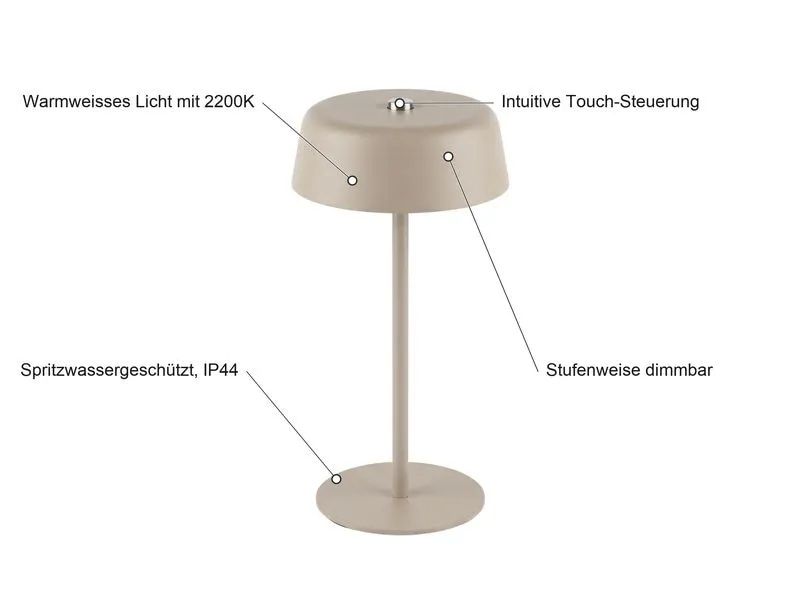 COCON Tischleuchte Prima, Beige COCON Tischleuchte Prima, Beige