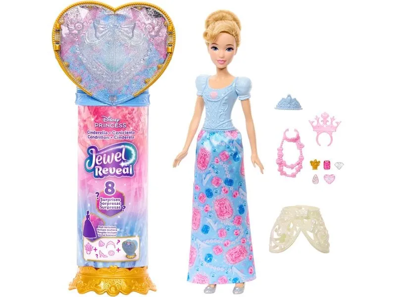 Disney Princess Spielset Jewel Reveal Cinderella -Puppe Assortiert Disney Princess Spielset Jewel Reveal Cinderella -Puppe Assortiert