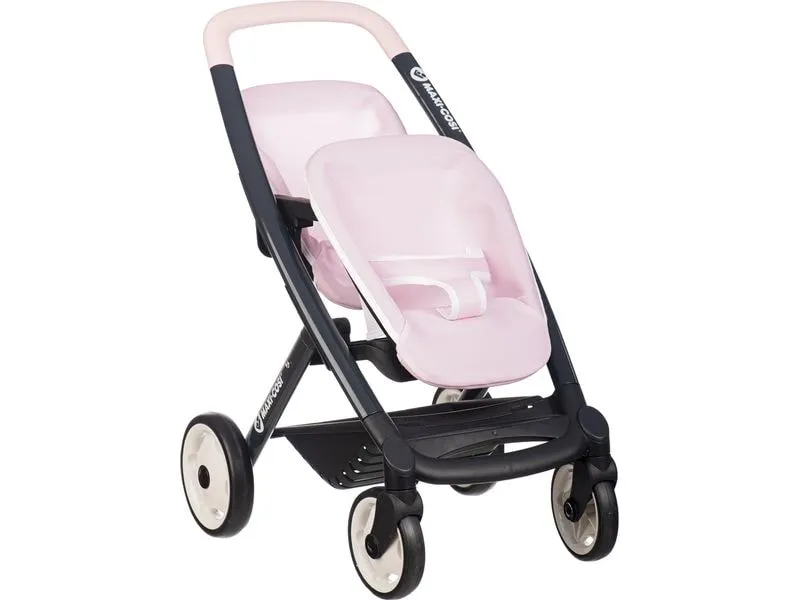 Smoby Zwillingspuppenwagen Maxi Cosi, Rosa Smoby Zwillingspuppenwagen Maxi Cosi, Rosa