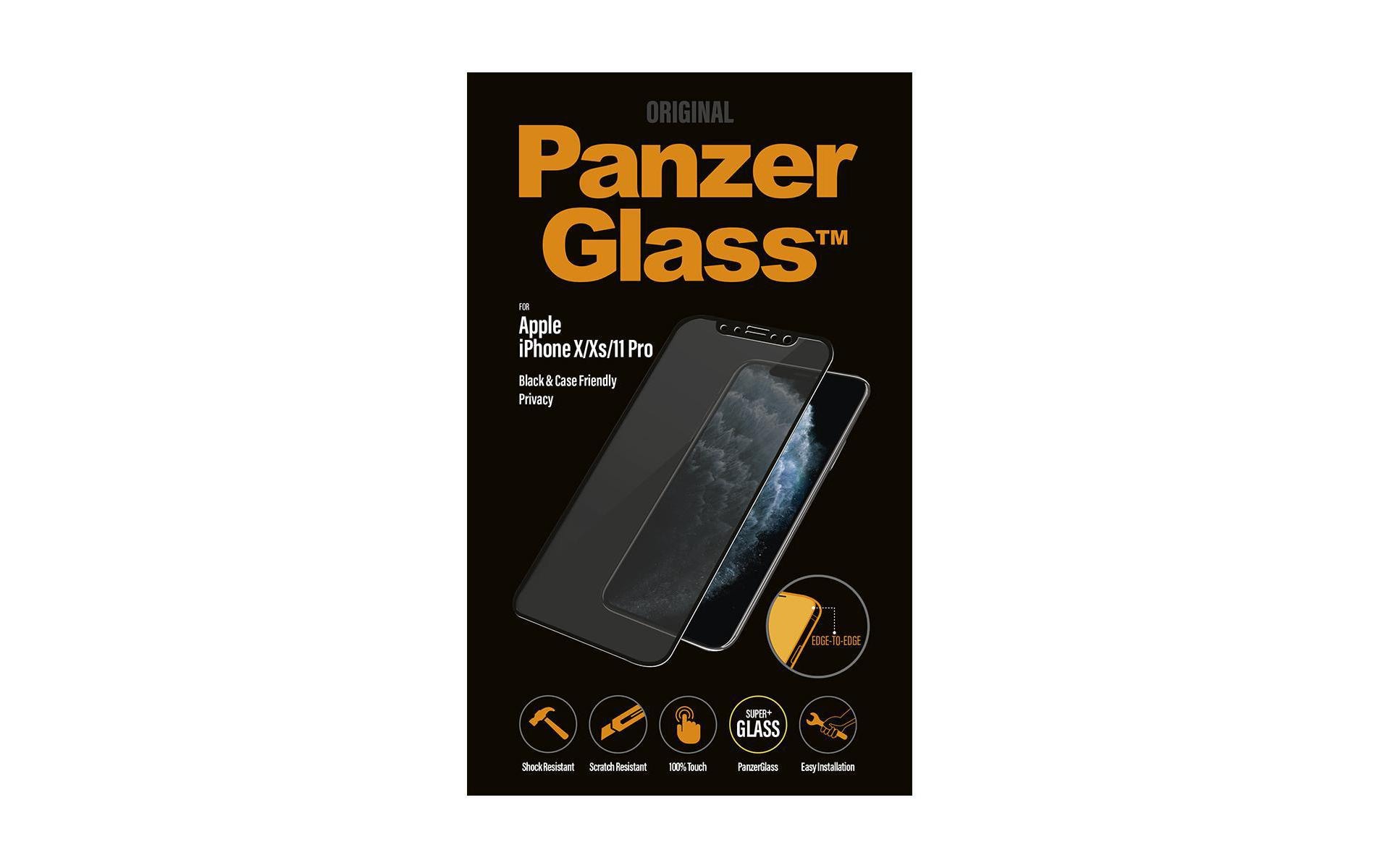 Panzerglass Displayschutz Case Friendly Privacy iPhone X/XS/11 Pro