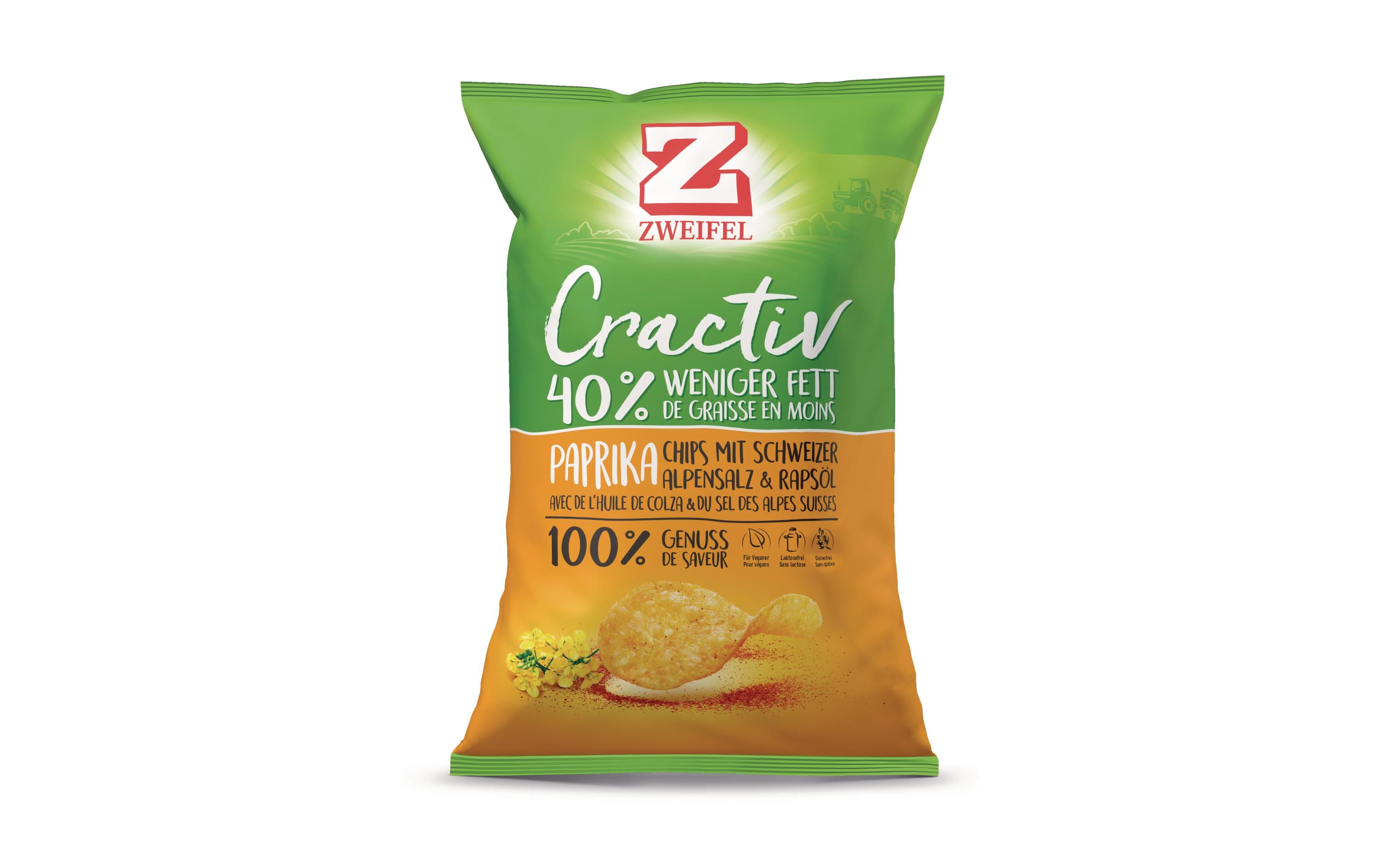 Zweifel Chips Cractiv Paprika 160 g