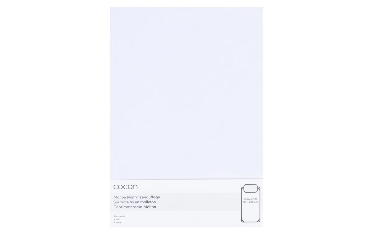 COCON Fixmolton wasserdicht 90 x 200 cm, Weiss COCON Fixmolton wasserdicht 90 x 200 cm, Weiss