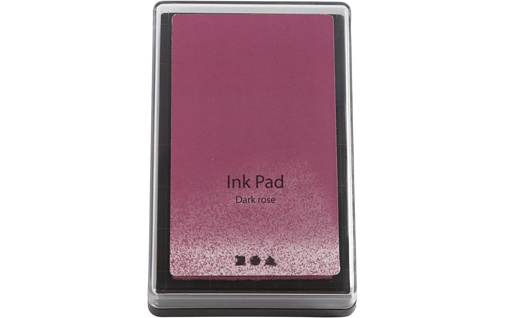 Creativ Company Stempelkissen Ink Pad, 9 x 6 x 2 cm Dunkelrosa